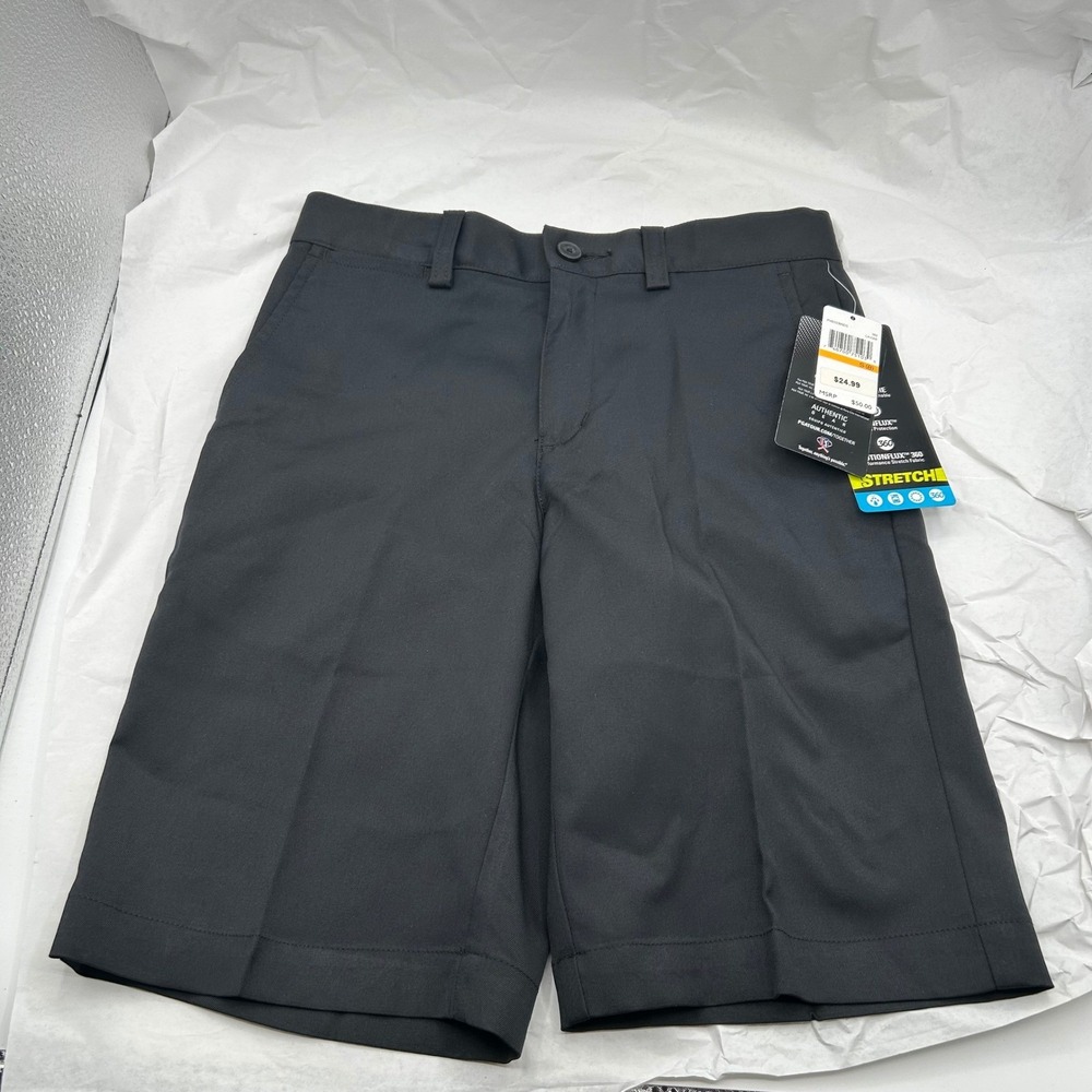 PGA Tour Golf Shorts Boys Caviar Black New With Tags Motionflux 360 Stretch S 8